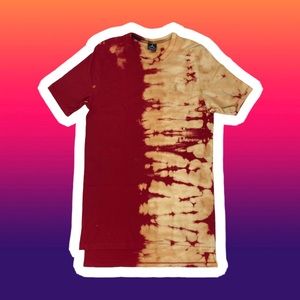 Tie Dye Bleach Dyed Jordan Core Long Tee Medium